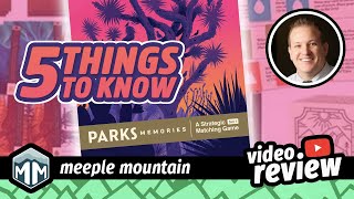 PARKS Memories: Plains Walker - 5 Things You Need to Know - Boardgame Brody