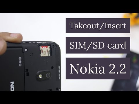 Nokia 2.2 How to Insert & Remove SIM & SD Card [Hindi]