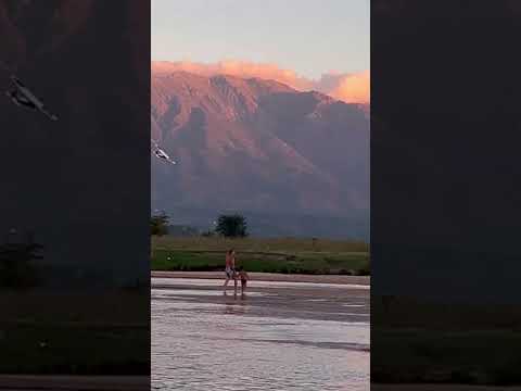 VUELO ✈️ DE UNA AVIONETA EN LA PLAYA DE NONO #naturaleza #nono #córdoba #traslasierracordoba