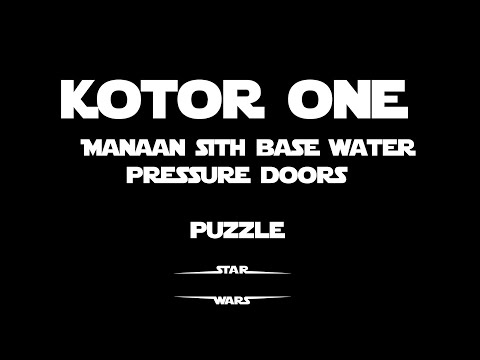 Star Wars KOTOR 1 | Manaan SITH BASE Water pressure doors puzzle guide| SpaceMadnessGaming