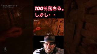 100％落ちるシーンで落ちない、としょ子ジョーンズ博士 #インディジョーンズ