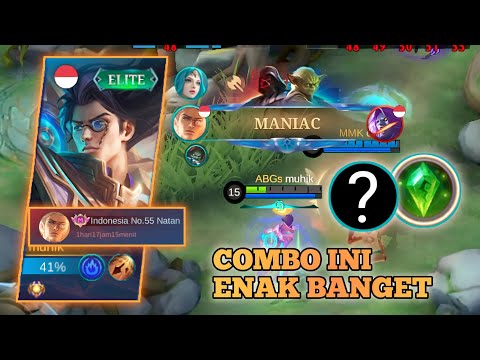 MANIAC!! This Item Combo Is Really Good | Build top 1 global natan 2023