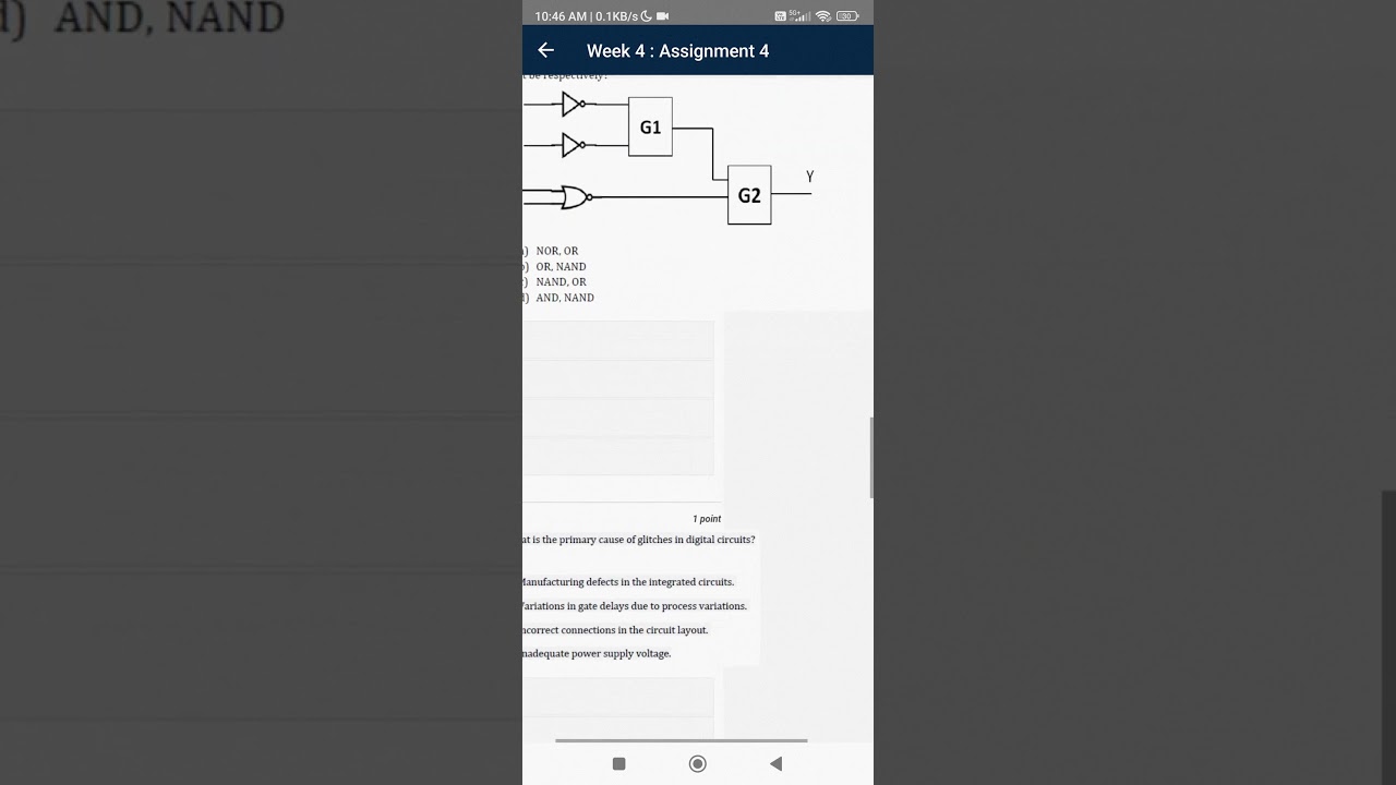 DIGITAL CIRCUIT NPTEL WEEK 4 ASSIGNMENT ANSWER