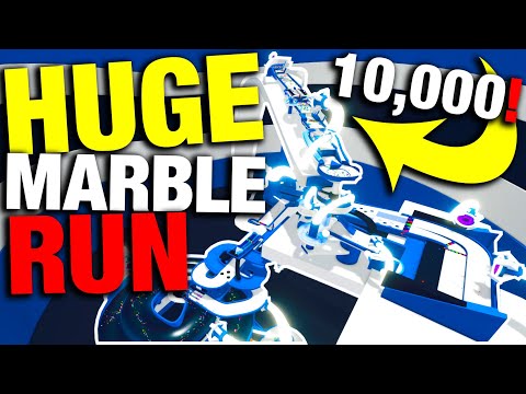 HUGE Marble Run VS 10,000 Marbles!!! - Marble World