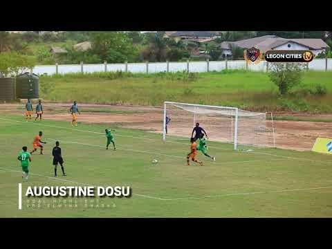 15 Year Old Winger Augustine Dosu Scores His First Goal for Legon Cities against Elmina Sharks.