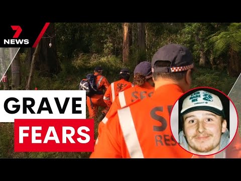 A desperate search for a young man missing in bushland in Melbourne’s east | 7 News Australia