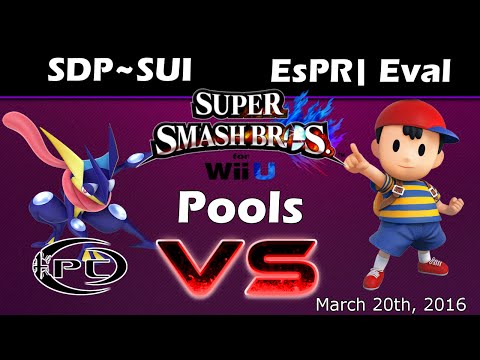 [PC#2] SSB4 Pools - SDP~SUI (Greninja) VS EsPR| Eval (Ness)