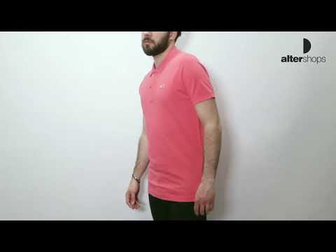 Tommy Hilfiger SLIM PLACKET POLO Φούξια DM0DM15940
