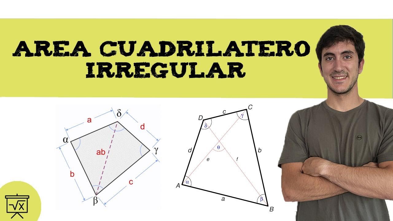 Area de un cuadrilátero irregular 🔢 trigonometría