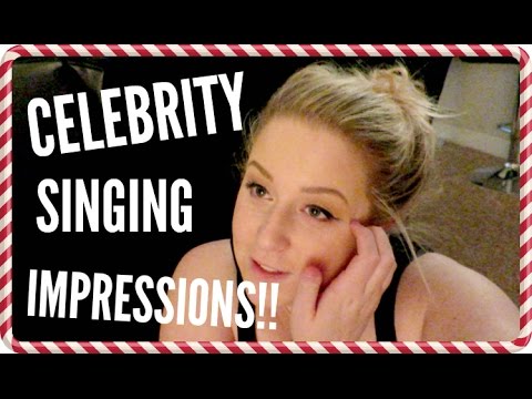 CELEBRITY SINGING IMPRESSIONS | Vlogmas Day 15 Video