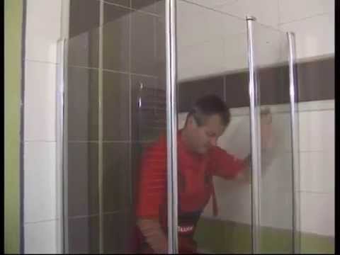 Ravak Chrome - Rohový sprchovací kút štvordielny CRV2-100, 98-100 cm-farba satin, sklo transparent 1QVA0U00Z1