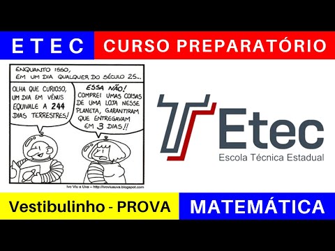 ETEC 🎯 Vestibulinho 2025/2026: o que Estudar para a Prova da ETEC em MATEMÁTICA @BoraETEC