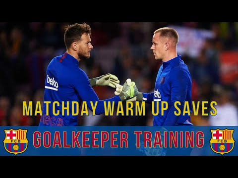 Marc-André ter Stegen | FC Barcelona: Goalkeeper Training | Season 2019/20: Matchday Warm Up Saves