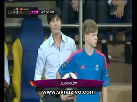 Joachim Low and Ball Boy  Euro 2012  - Germany vs Holland  - Breaking News