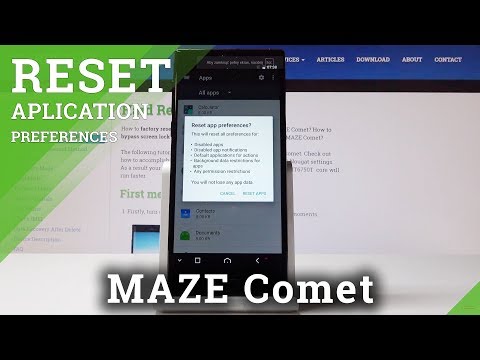 How to Reset App Preferences in Maze Comet - Restore App Settings