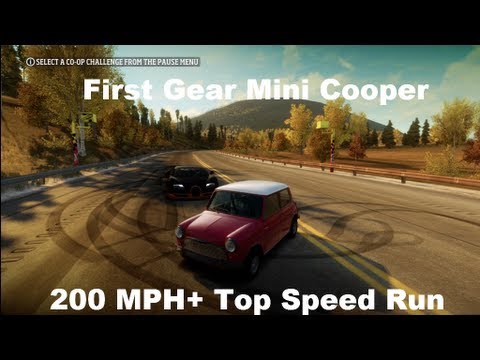 First Gear Mini Cooper 200+ MPH Speed Run (Forza Horizon)