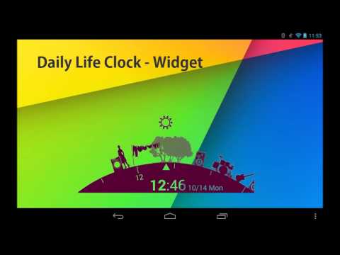Daily Life Clock Widget Video