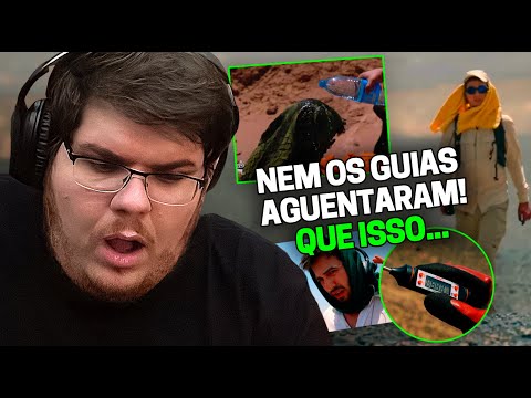 CASIMIRO REAGE: VISITANDO O LUGAR MAIS QUENTE DO MUNDO (70.7°C) DESERTO DE LUT | Cortes do Casimito