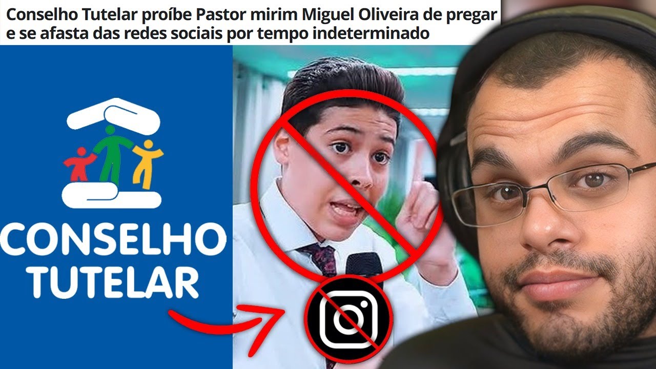 CONSELHO TUTELAR PROÍBE PASTOR MIRIM DE PREGAR E USAR REDES SOCIAIS