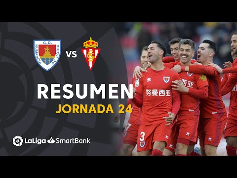 Highlights CD Numancia vs Real Sporting (2-0)