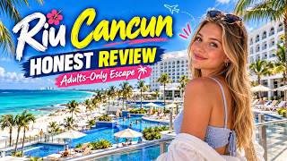 🌴 Hotel Riu Cancun Full Tour & Review 🇲🇽 Adults Only Beach Resort With Pools Foo