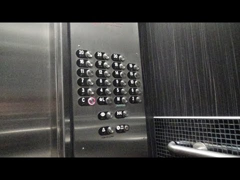 Slow Otis Traction Low-Rise Glass Elevators - Wyndham Springfield City Centre - Springfield, IL