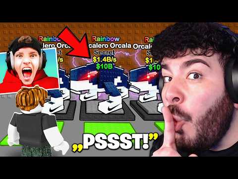 I STEAL HIS 0.01% BRAINROTS until he COMPLETELY FREAKS OUT... Steal A Brainrot