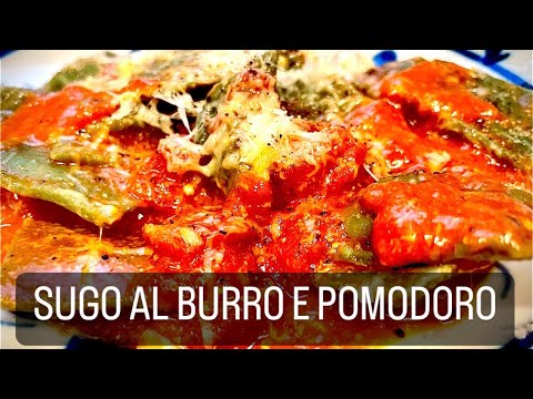 SUGO AL BURRO E POMODORO, COMO FAZER O MELHOR MOLHO DE TOMATE PARA MASSA FRESCA RECHEADA.