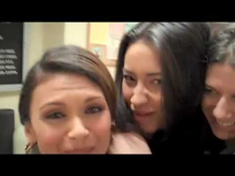 Pretty Little Liars - Behind the Scenes - Nia Peeples, Shay Mitchell