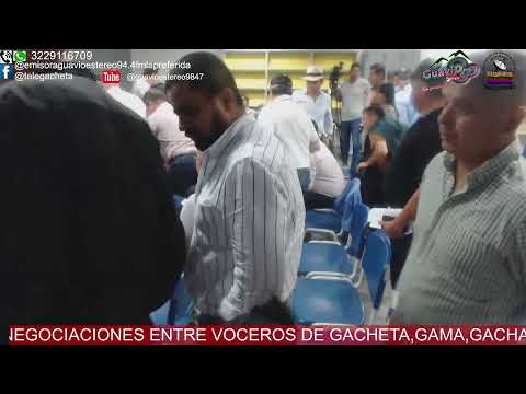 NEGOCIACIONES ENTRE VOCEROS DE GACHETA,GAMA,GACHALA Y JUNIN. CON ENEL Y ENTIDADES DEL ESTADO.