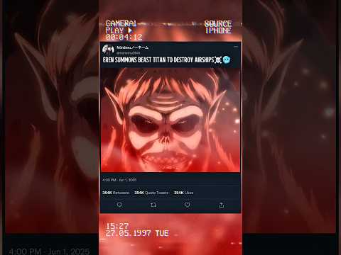 Eren summons beast titan☠️🥶