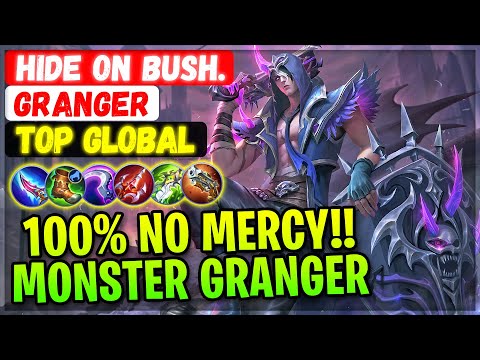 100% No Mercy!! Monster Granger Double Gameplay [ Top Global Granger ] Hide on Bush. Mobile Legends