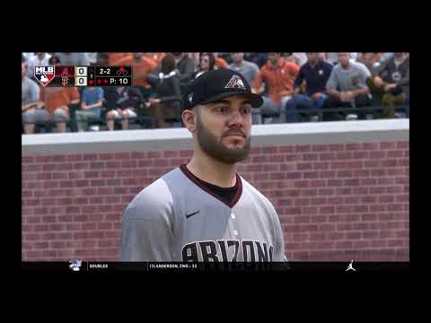 MLB the show 20 franchise mode- Arizona Diamondbacks vs San Francisco Giants - (PS4 HD) [1080p60FPS]