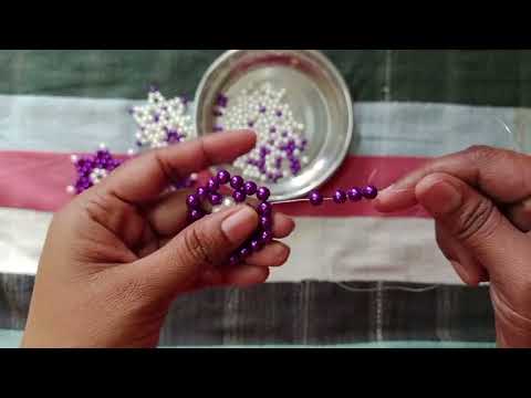 #How to make  moti flower #beaded flower #beadwork by Samidha moti creation