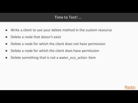 Mastering Drupal 8 Development Student Exercise DELETE ing Data Through REST| packtpub com