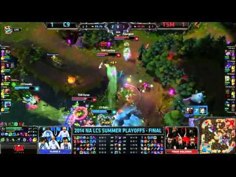 Dyrus misclicks Zhonyas giving C9 the lead - TSM vs C9