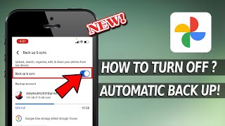 How to TURN OFF Automatic Back Up on Google Photos on iPhone?