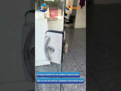 Estabelecimentos em Américo Brasiliense são alvos de furtos; câmeras registram ação