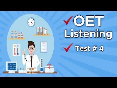 OET Listening Test with Answers/ Test:4 Sample Test for Doctors 2021