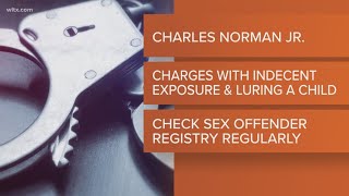 Newberry County man accused of exposing himself to child