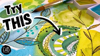 Use Your Kuretake Paints to Create this Gorgeous Abstract Watercolor Painting with me