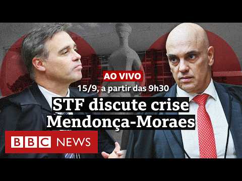 Ao vivo: STF discute crise entre André Mendonça e Alexandre de Moraes