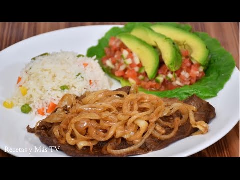 Bistec Encebollado Riquisímo y fácil