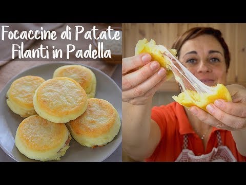 FOCACCINE DI PATATE FILANTI IN PADELLA Ricetta Facile - Fatto in Casa da Benedetta