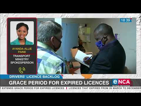 Grace period for expired licences extended