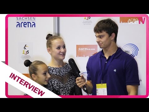 Interview with Azarova, Temnokhud - Ukraine - Women´s pair - Junior - European Championship 2015