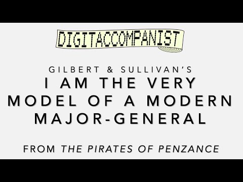 Modern Major-General's Song – Digital Accompaniment