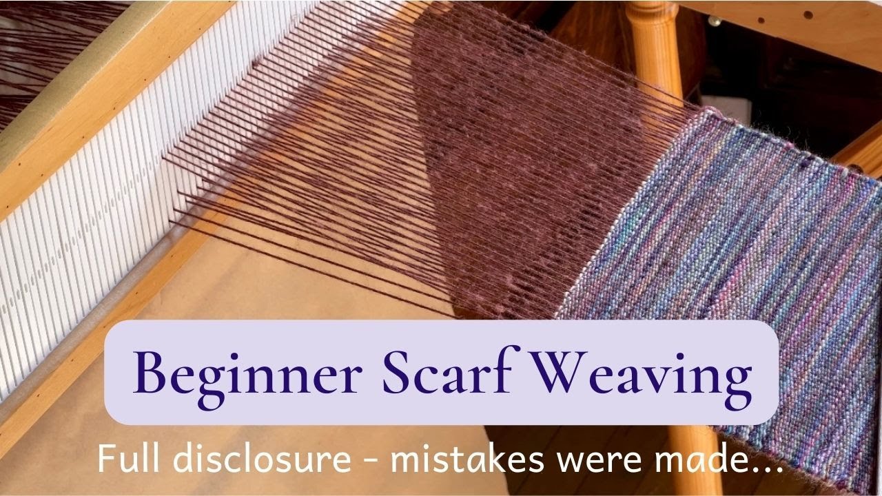 Rigid Heddle Weaving - Beginner Mistakes may occur… but if you keep trying… A Scarf Happens!