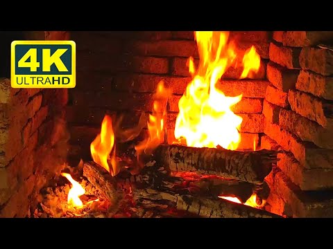 🔥 4K HDR Mesmerizing Fire - Fireplace for Sleeping - Hypnotic Slow Flames - Relaxing Burning Logs