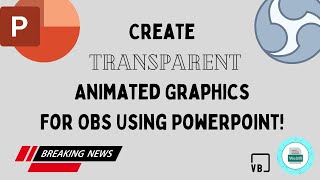 Create Transparent Animated Graphics for OBS using PowerPoint